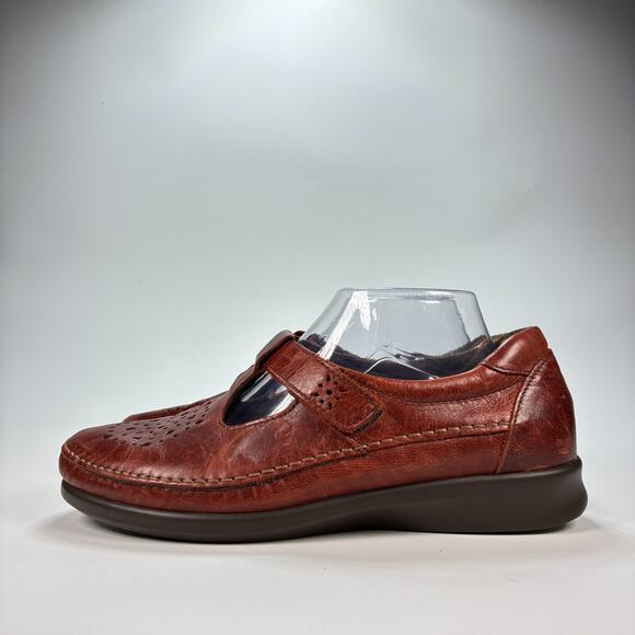 SAS Willow Brown Slip On Leather Loafers Comfort Walking Shoe Women’s Size 9 - Picture 3 of 10